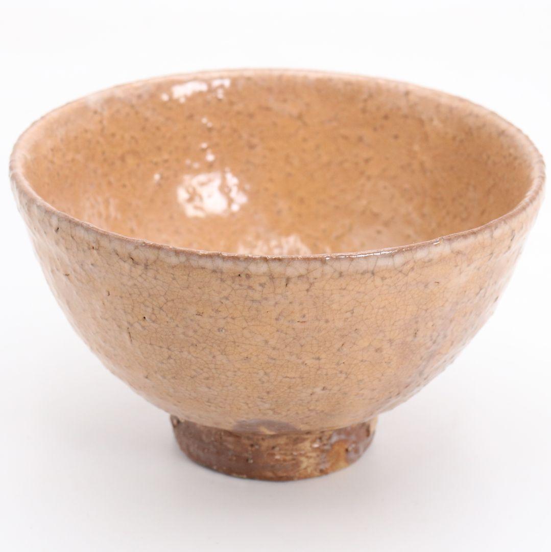 八代目 晴雲山 岡田窯 岡田裕作 萩茶碗 共箱共布　AT963