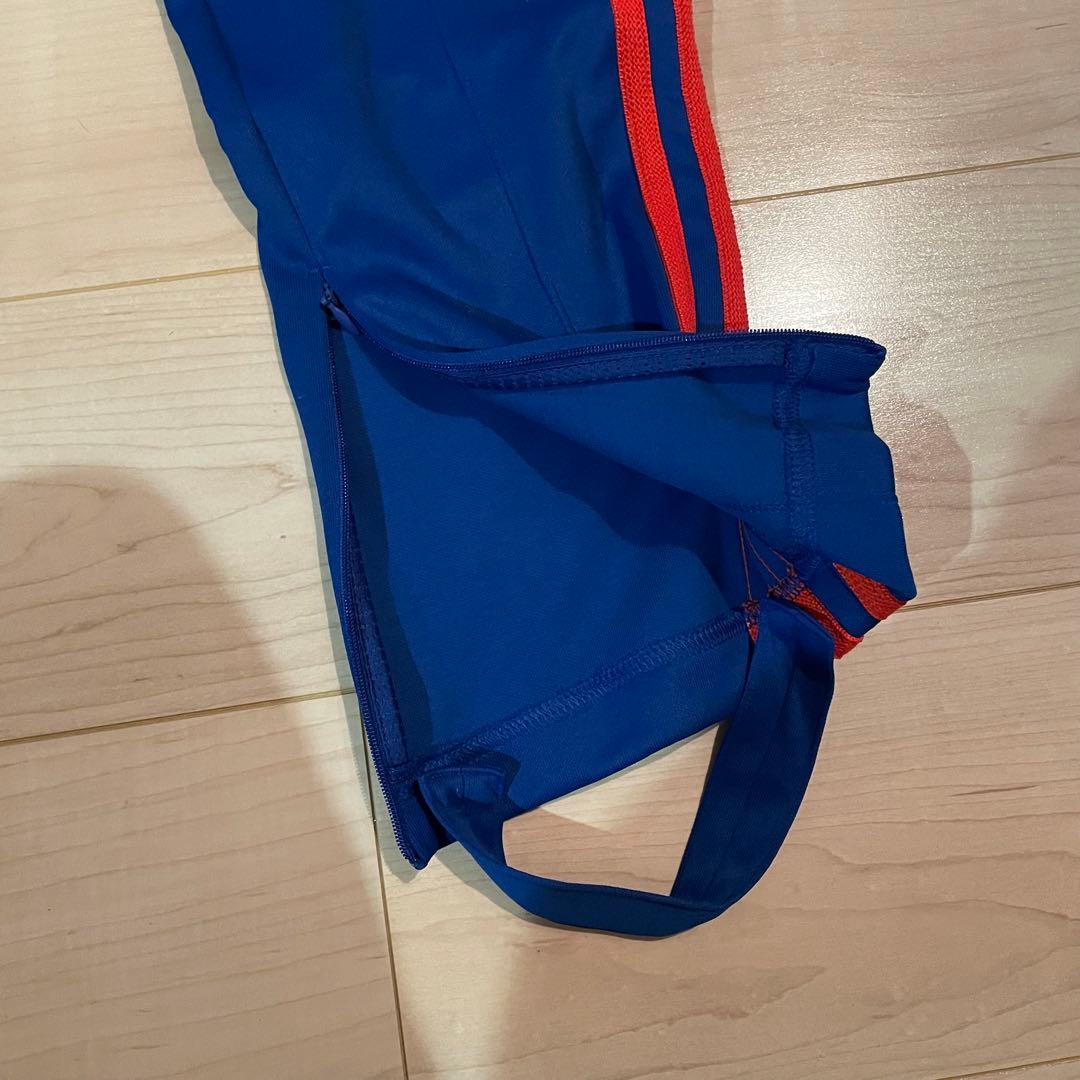 アディダスWales Bonner 青赤ストライプジャージパンツメンズ