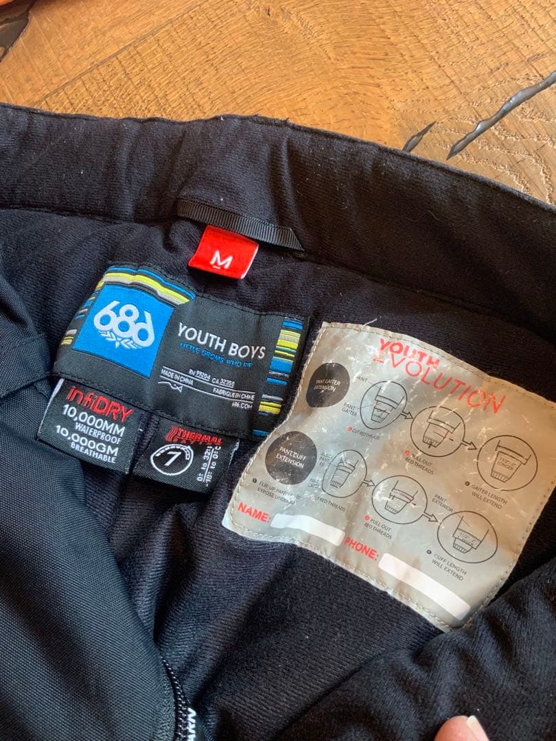 686 ウェア スノーボード 上下 セット キッズ youth