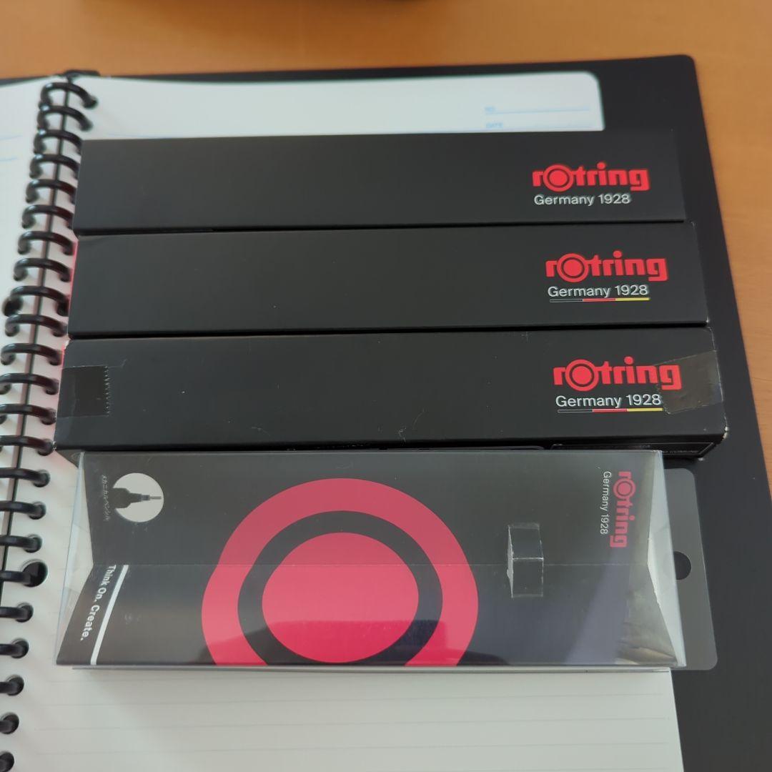 ロットリング 5本　シャープペンシルとケースセット