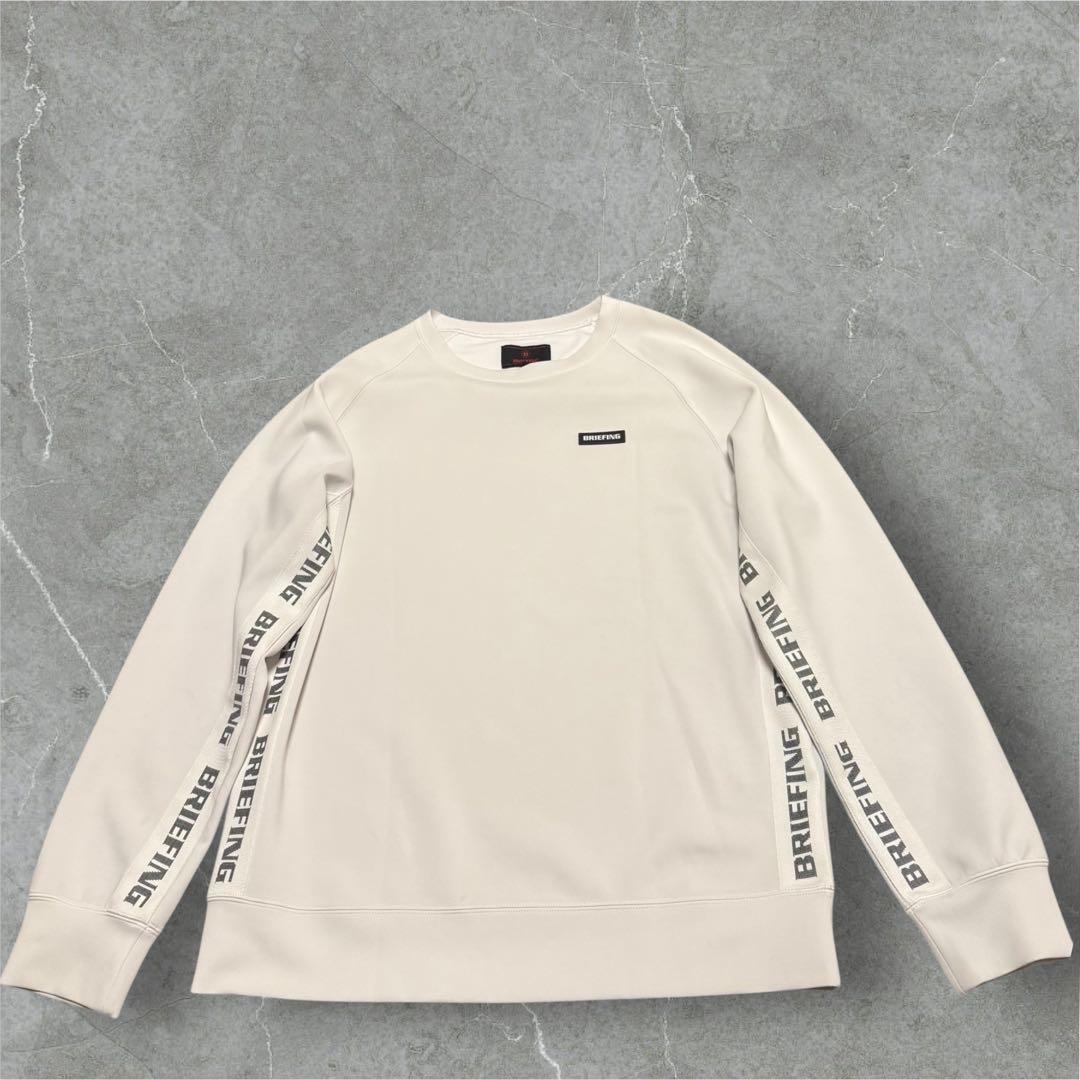 23SSブリーフィングSIDE LOGO LINE CREW NECKサイズ L