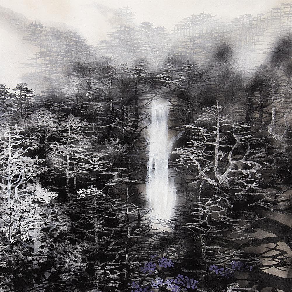 掛軸 横幅 吉村醇三郎「渓」共箱 伊東深水・奥田元宋に師事