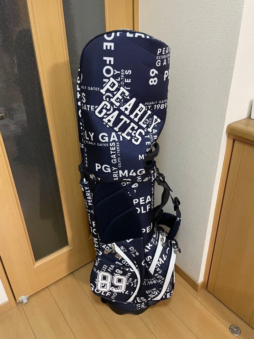PEARLY GATES スタンド式 ゴルフバッグ キャディバッグ ネイビー