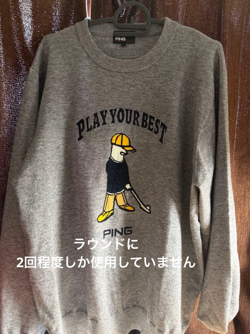 PING PLAY YOUR BEST セーター L グレー