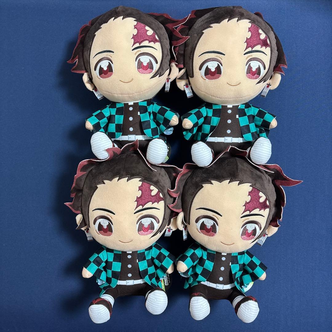 鬼滅の刃 竈門炭治郎 ぬいぷりけ おすわりBIG ぬいぐるみ　4点セット