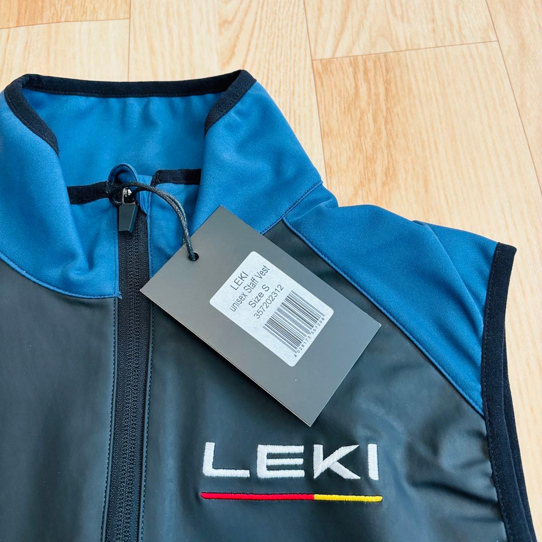 新品タグ付【ドイツ✴︎LEKIスポーツベスト】男女兼用Sネイビー✴︎ストレッチ素材