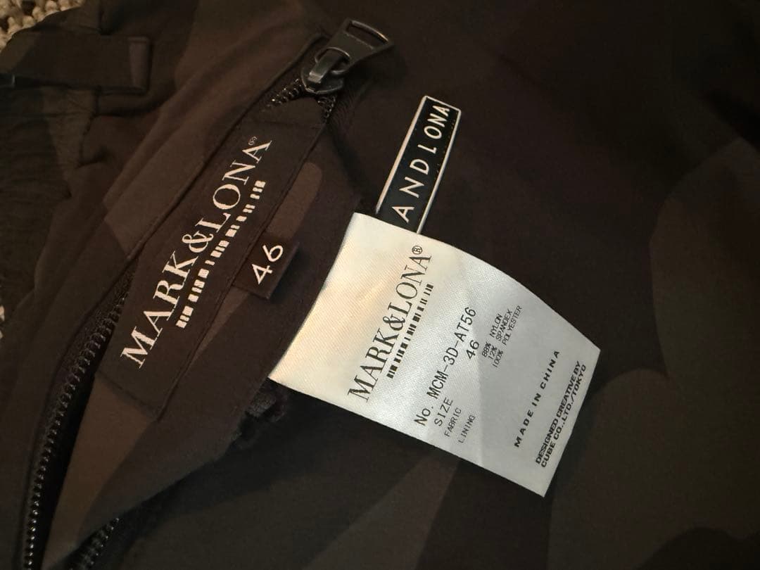 新品同様！正規品MARK &LONAメンズパンツ46 秋冬用　カモフラージュ