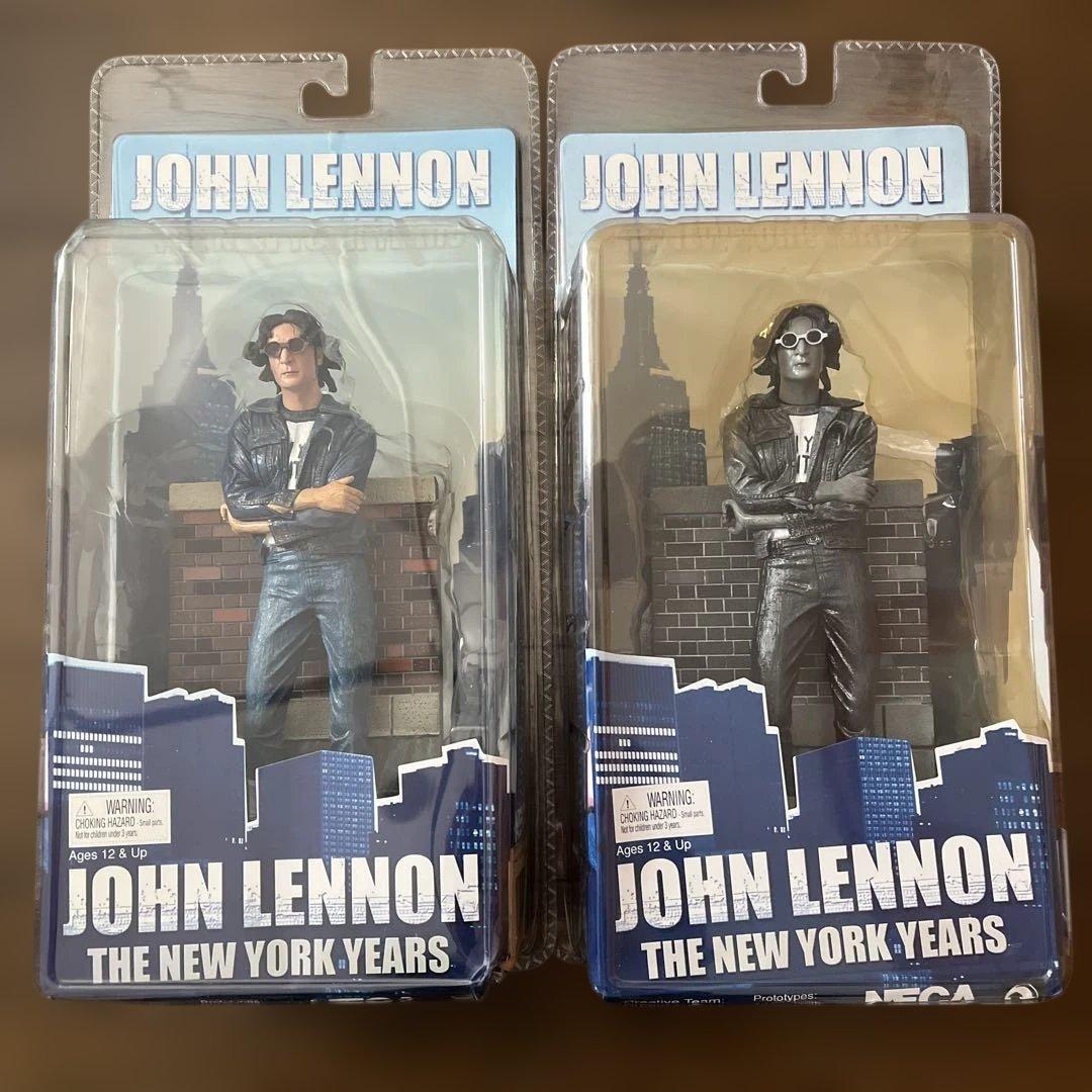 【新品未開封】2セット　ジョンレノン　フィギュア　Beatles カラーモノクロ