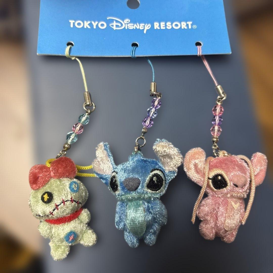 スティッチ　エンジェル 　スクランプ　ストラップ　東京ディズニーリゾート