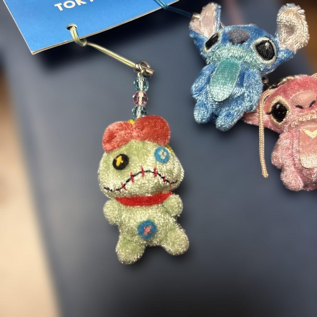 スティッチ　エンジェル 　スクランプ　ストラップ　東京ディズニーリゾート
