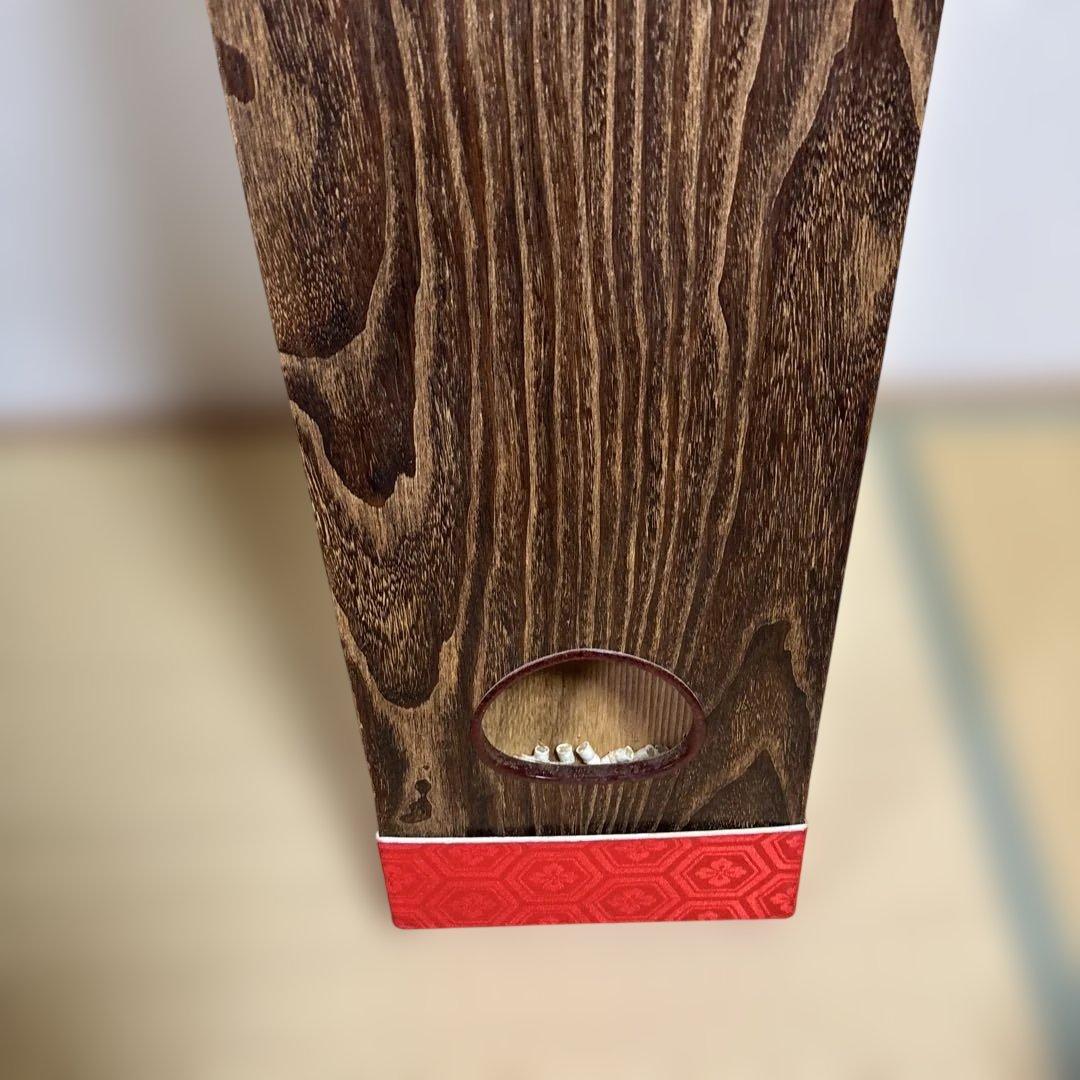 美品　生田流　筝 13弦　赤い装飾　カバー　琴柱付き　ヴィンテージ引き取りのみ