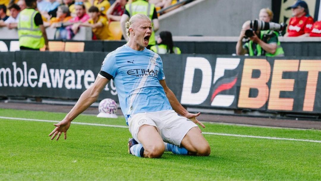 マンチェスターシティ ハーランド Mサイズ 25 26 ホーム ユニフォーム