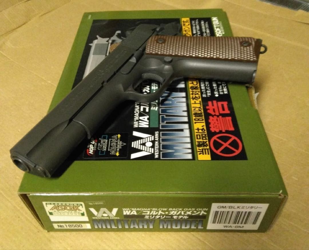 WA ウエスタンアームズ ガスブローバック.コルトガバメントミリタリーモデル