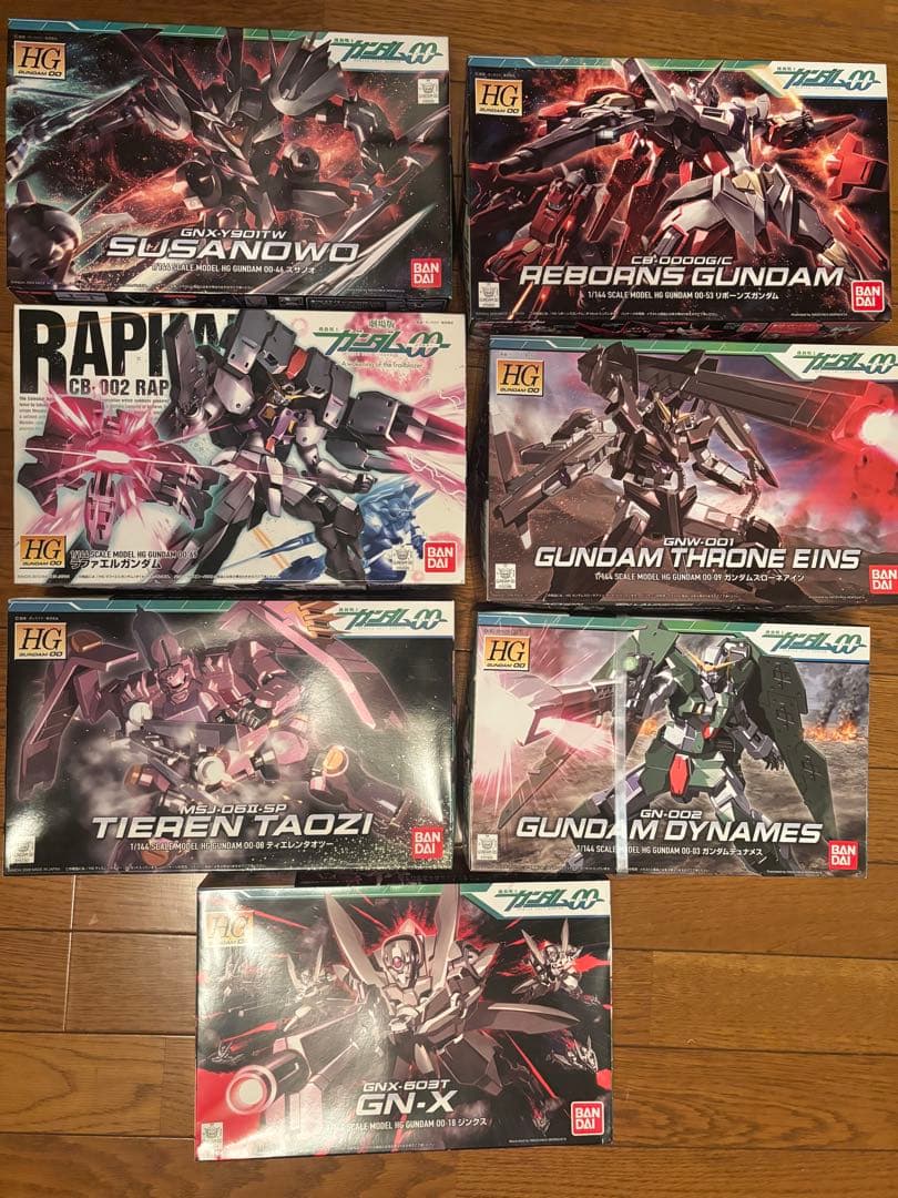 ⑨機動戦士ガンダム00シリーズ　HG 1/144 7点セット！！