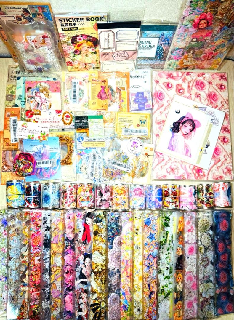 断捨離SALE☆残り1セット 海外マステ・コラージュ素材他 大量まとめ売りSP②