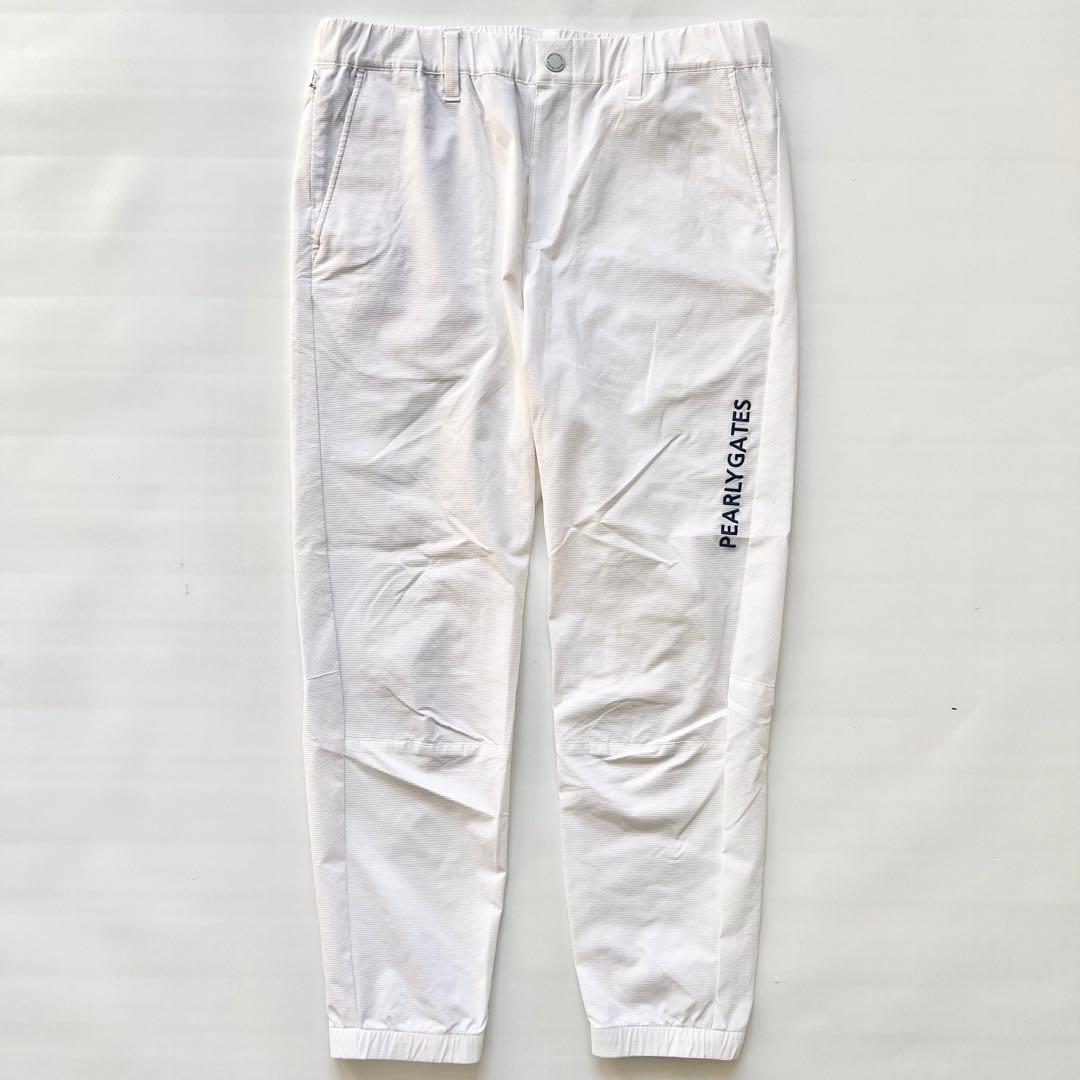 パーリーゲイツ　ジョガーパンツ　ナイロン　薄手　ロゴ　レディース　L 2 白