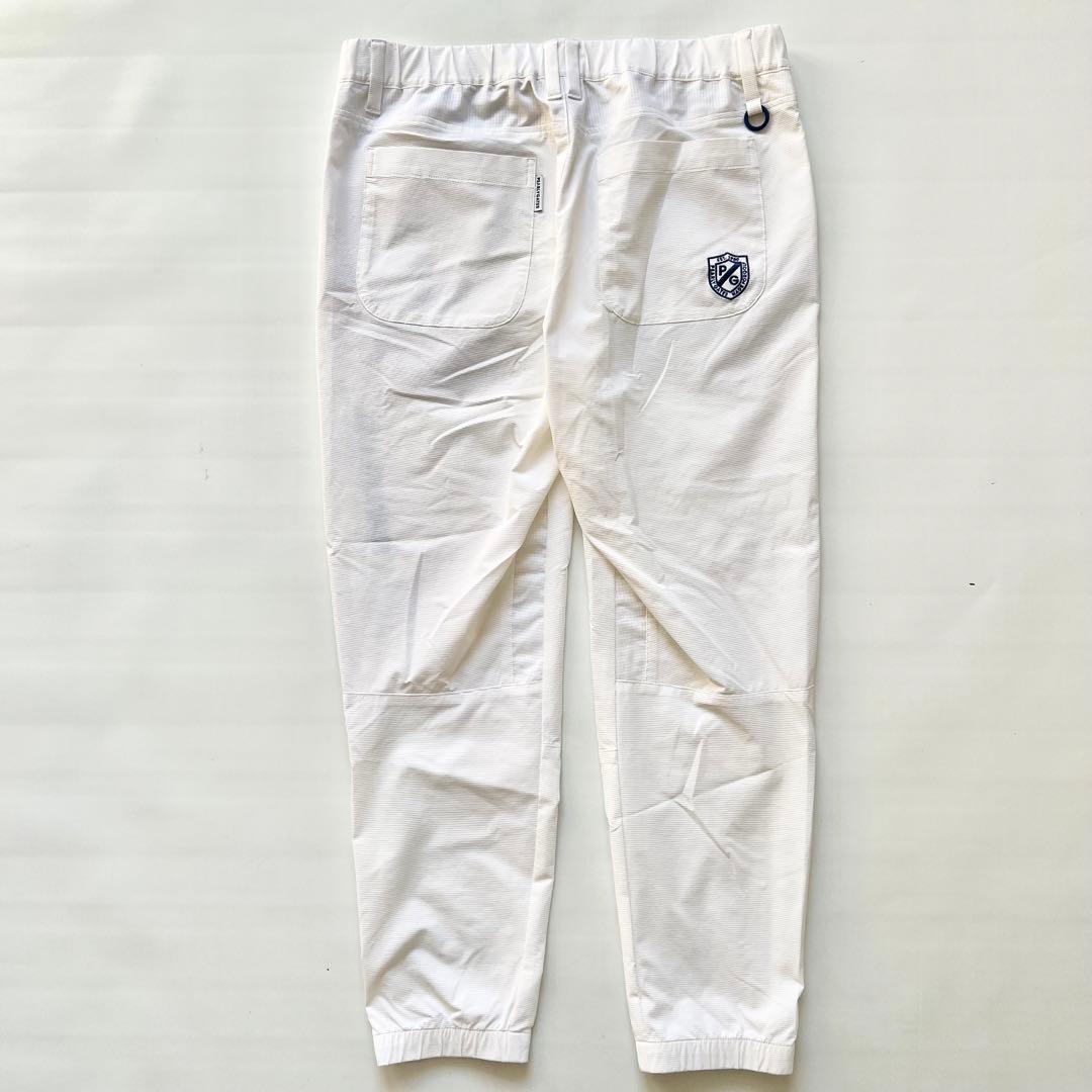 パーリーゲイツ　ジョガーパンツ　ナイロン　薄手　ロゴ　レディース　L 2 白