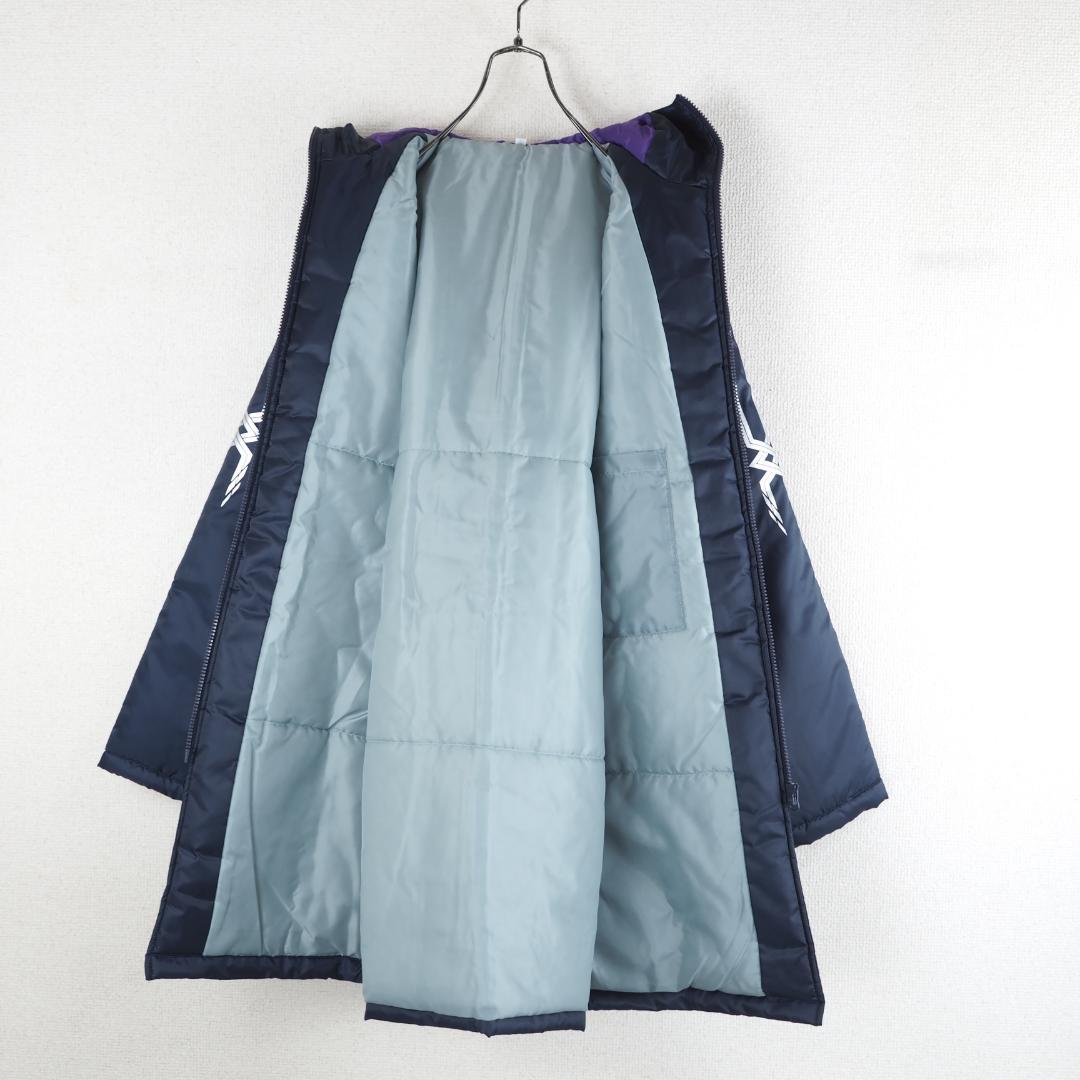 G9808*MIZUNO ミズノ☆ワンポイント☆ベンチコート☆紺ネイビー☆M