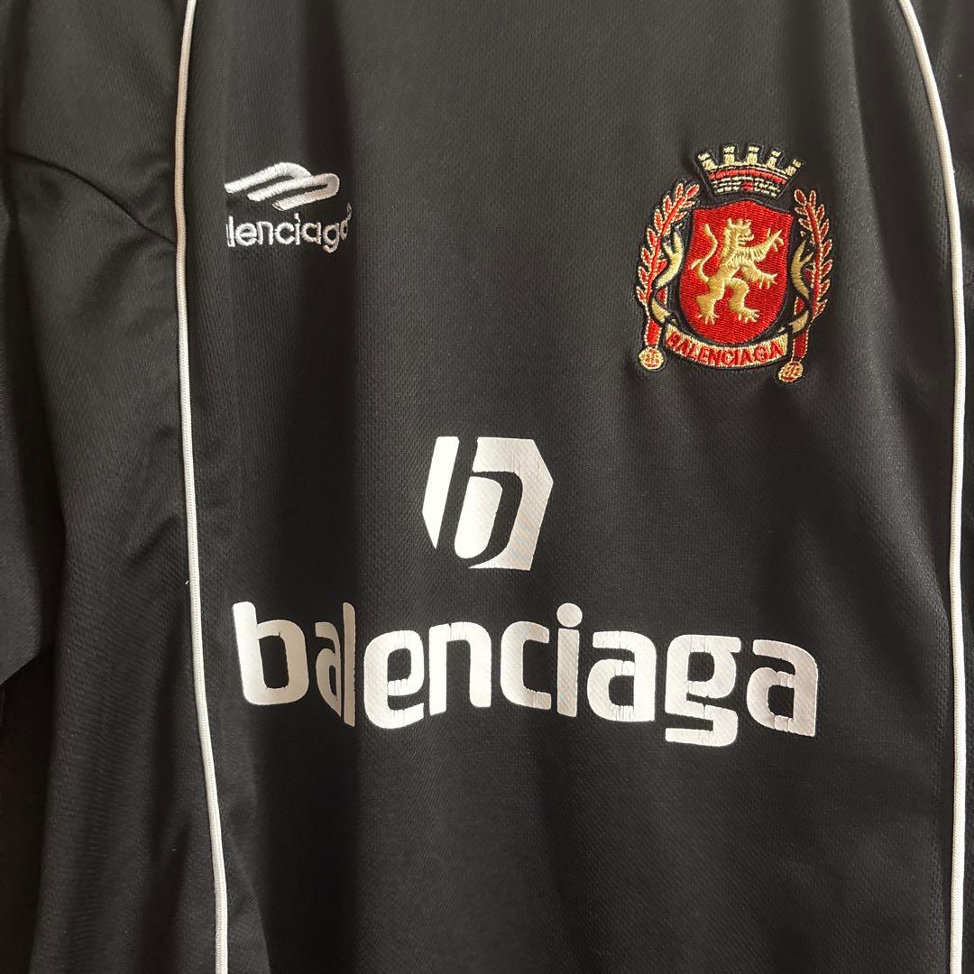 balenciaga サッカーシャツ 黒 PARIS 10