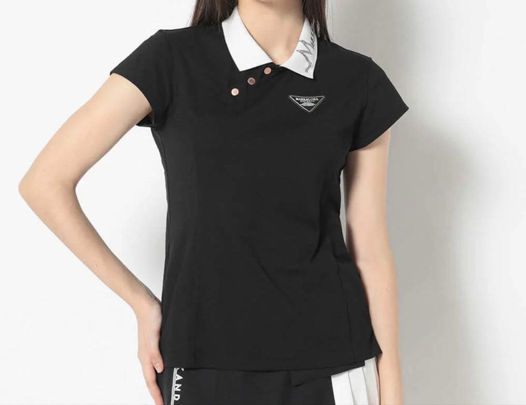 MARK&LONA フレンチスリーブ ポロシャツ