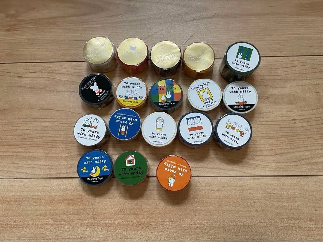 新品未開封　70周年ミッフィー展限定　マスキングテープ18種セット