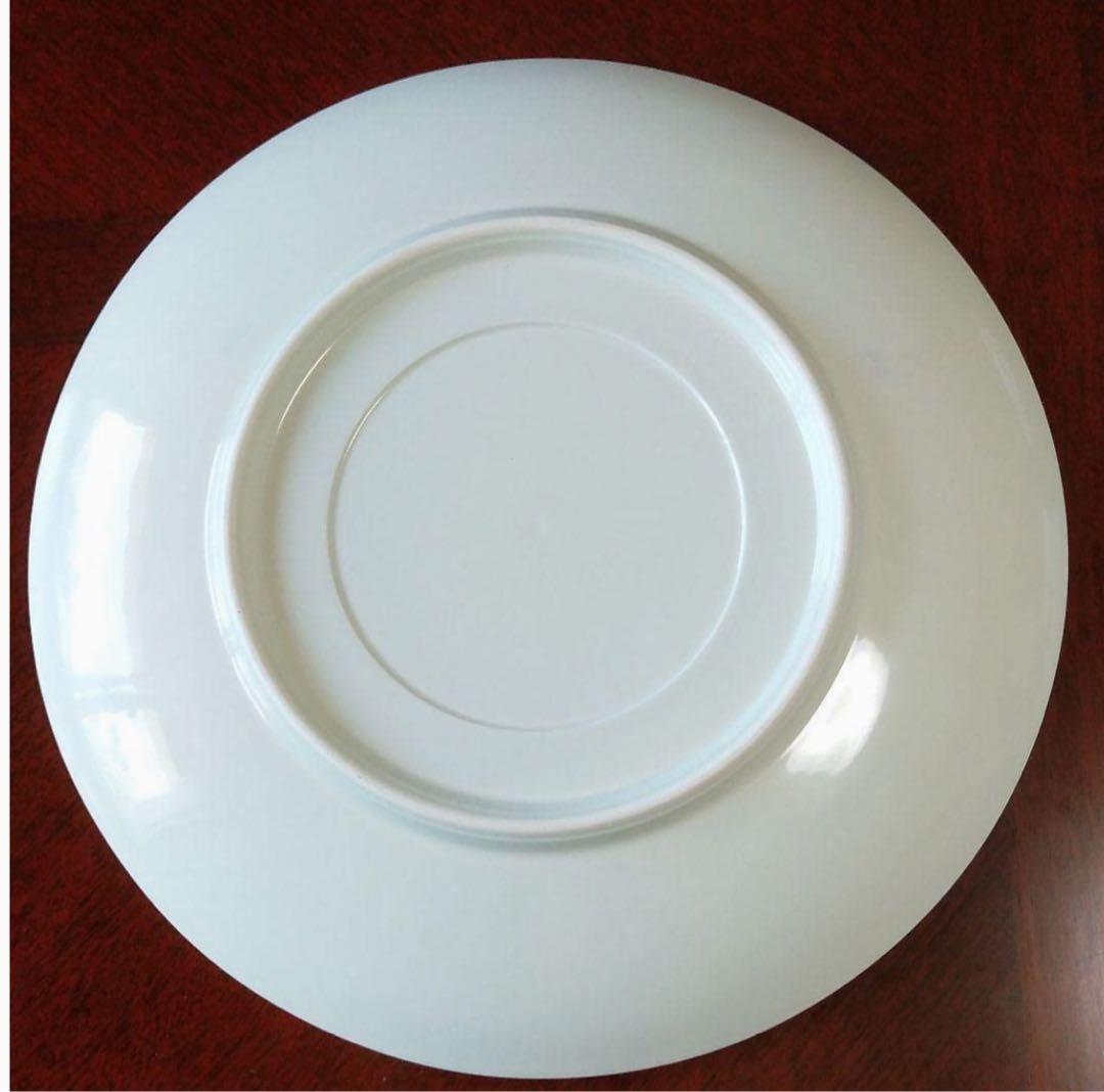 【新品 縁起物 ノベルティ】萬古窯 富永陶園 孔雀 大皿 尺ニ皿 新牡丹花鳥