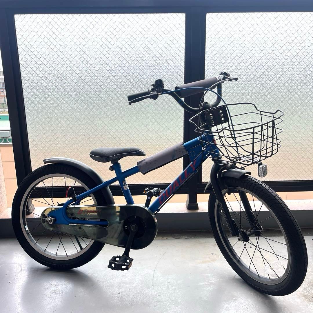 【引取り限定】子供用自転車 BMXスタイル 18インチ 補助輪・ヘルメット付き
