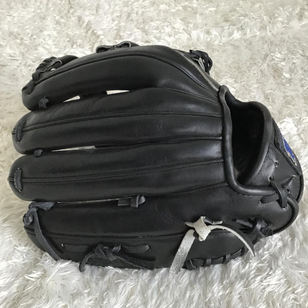 ZETT 硬式野球用グローブ 右投げ オールラウンド 黒 美品 中古 匿名配送