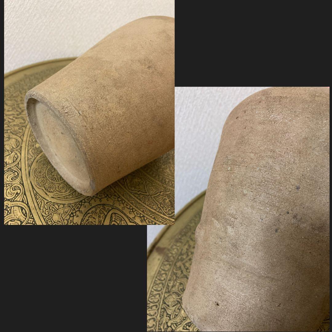 珍品　古壺2点〈検 須恵器　朝鮮　李朝　渥美壺　三筋壺　古越前　古常滑　古備前