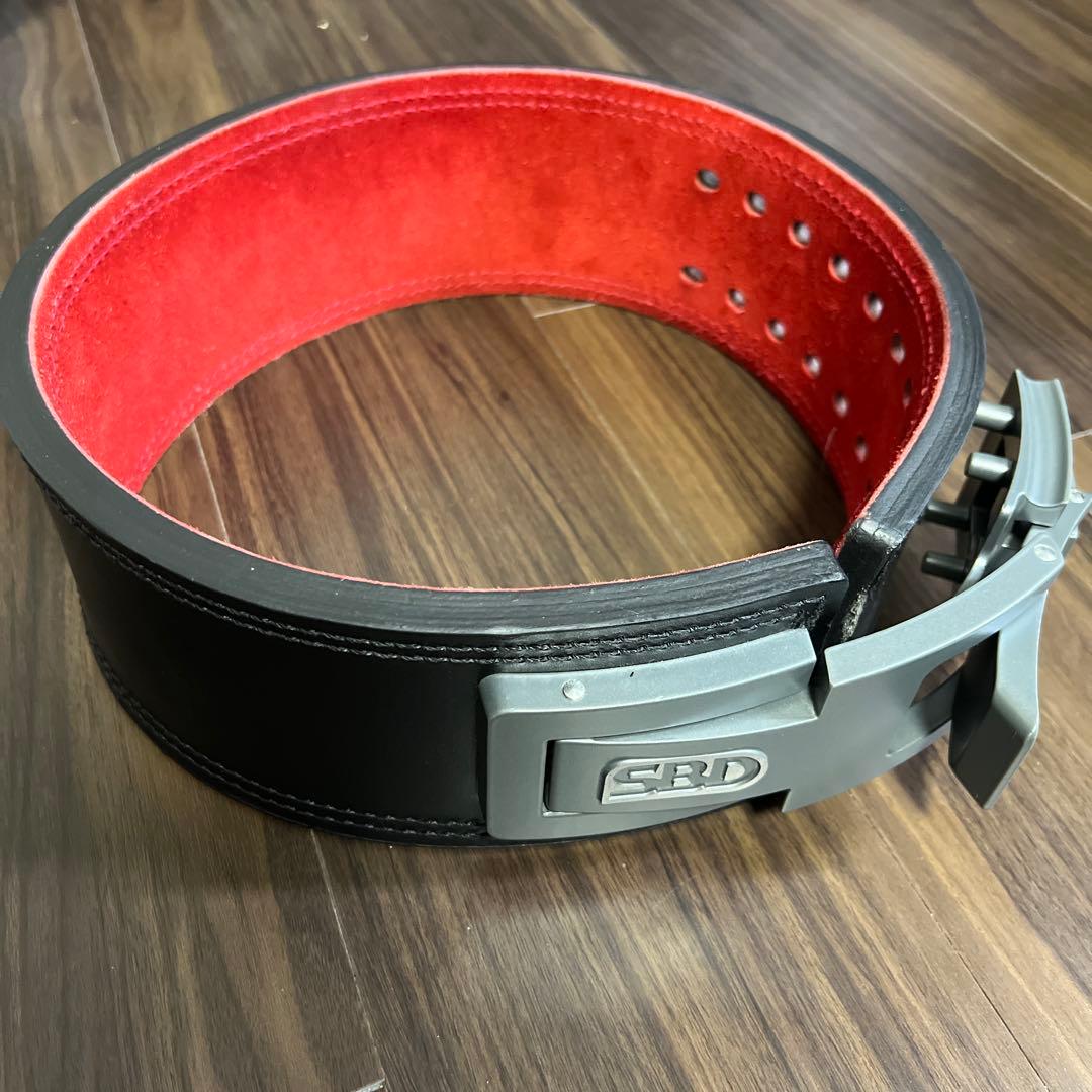 sbd sサイズ　トレーニング・パワーベルト 黒/赤