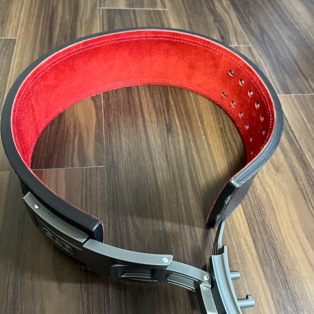 sbd sサイズ　トレーニング・パワーベルト 黒/赤