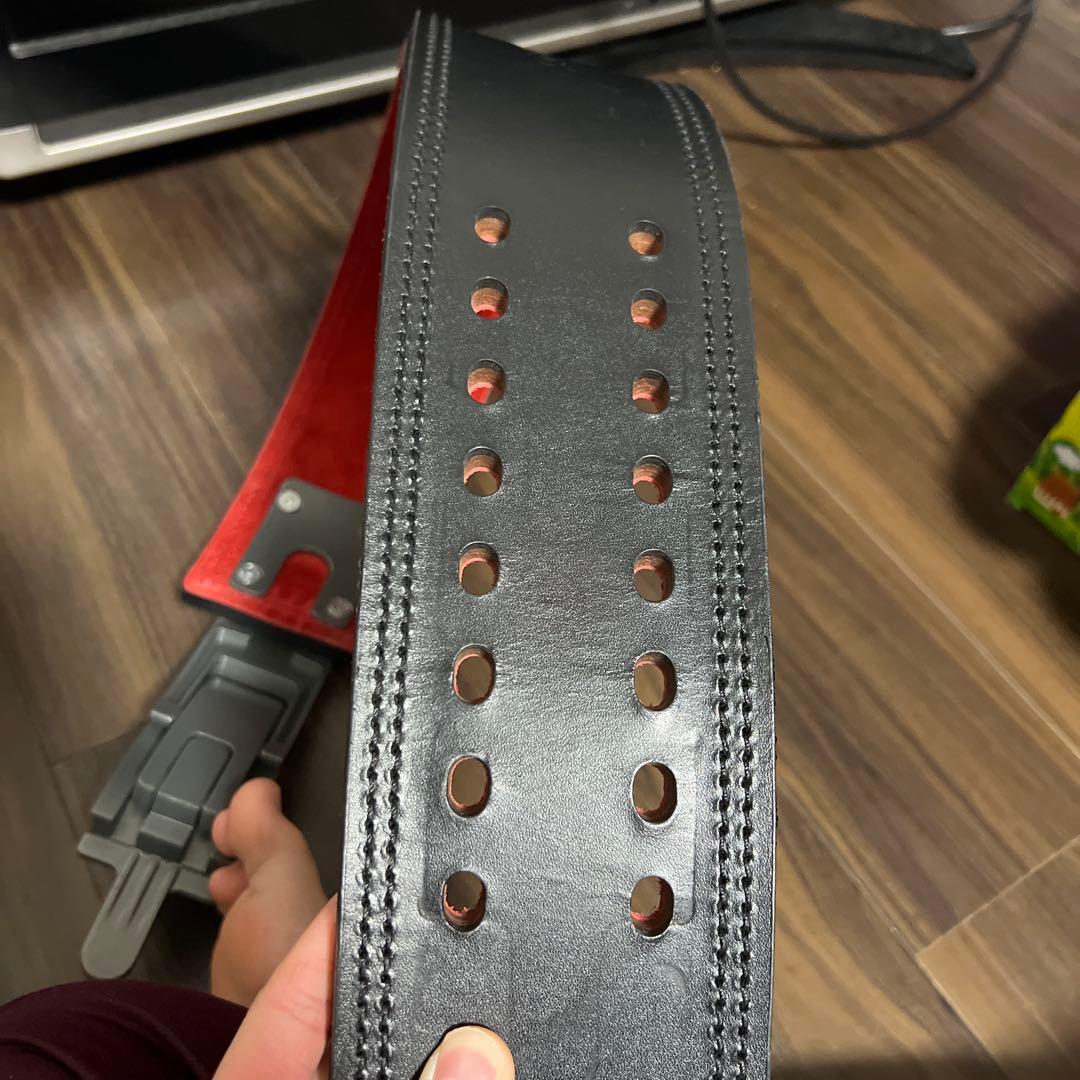 sbd sサイズ　トレーニング・パワーベルト 黒/赤