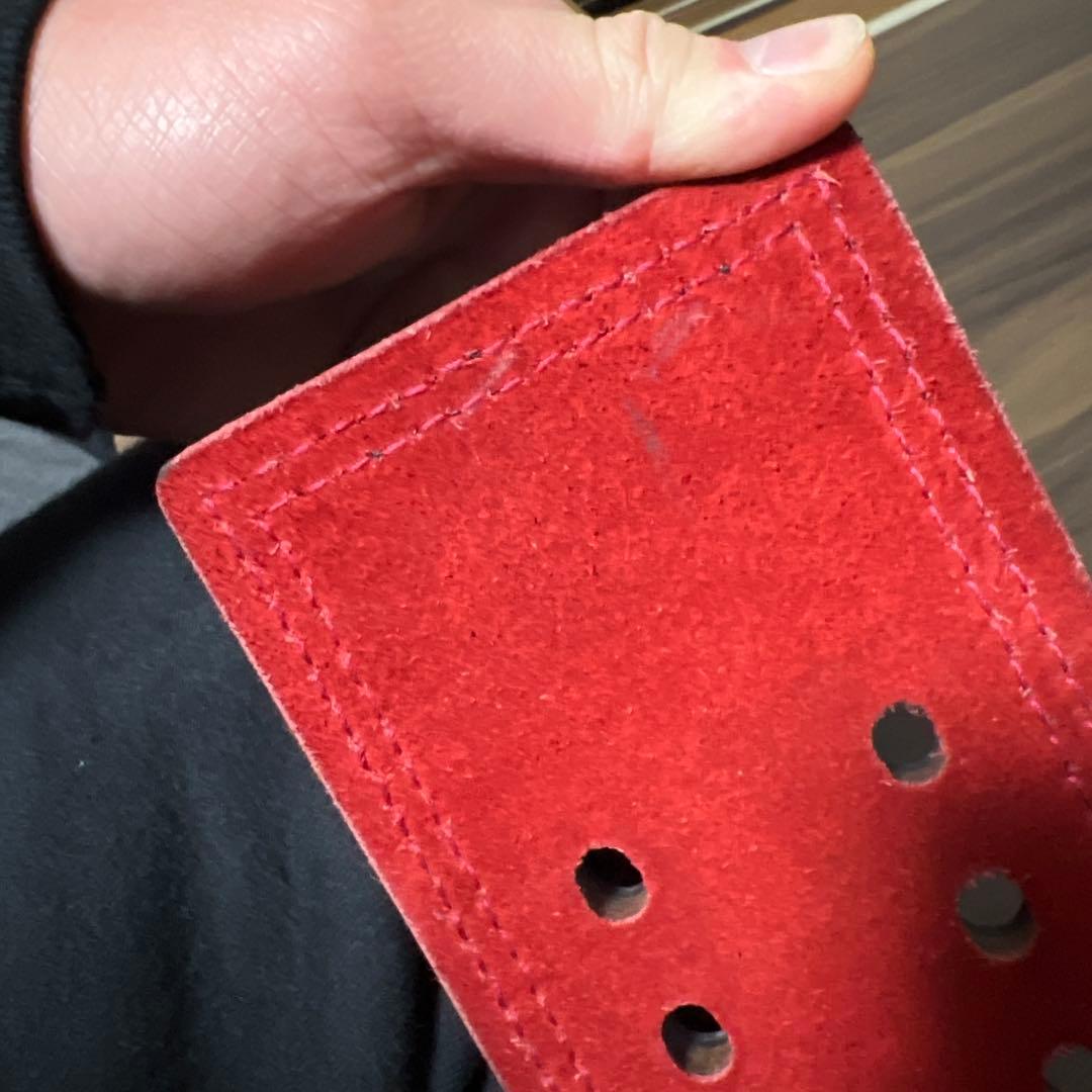 sbd sサイズ　トレーニング・パワーベルト 黒/赤