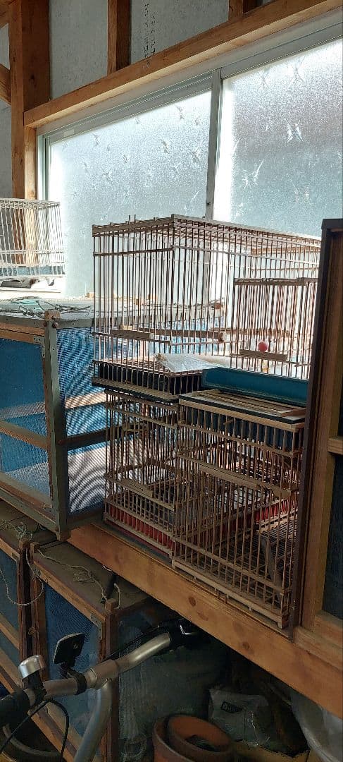 ウグイス、ホウジロ、メジロ用かご