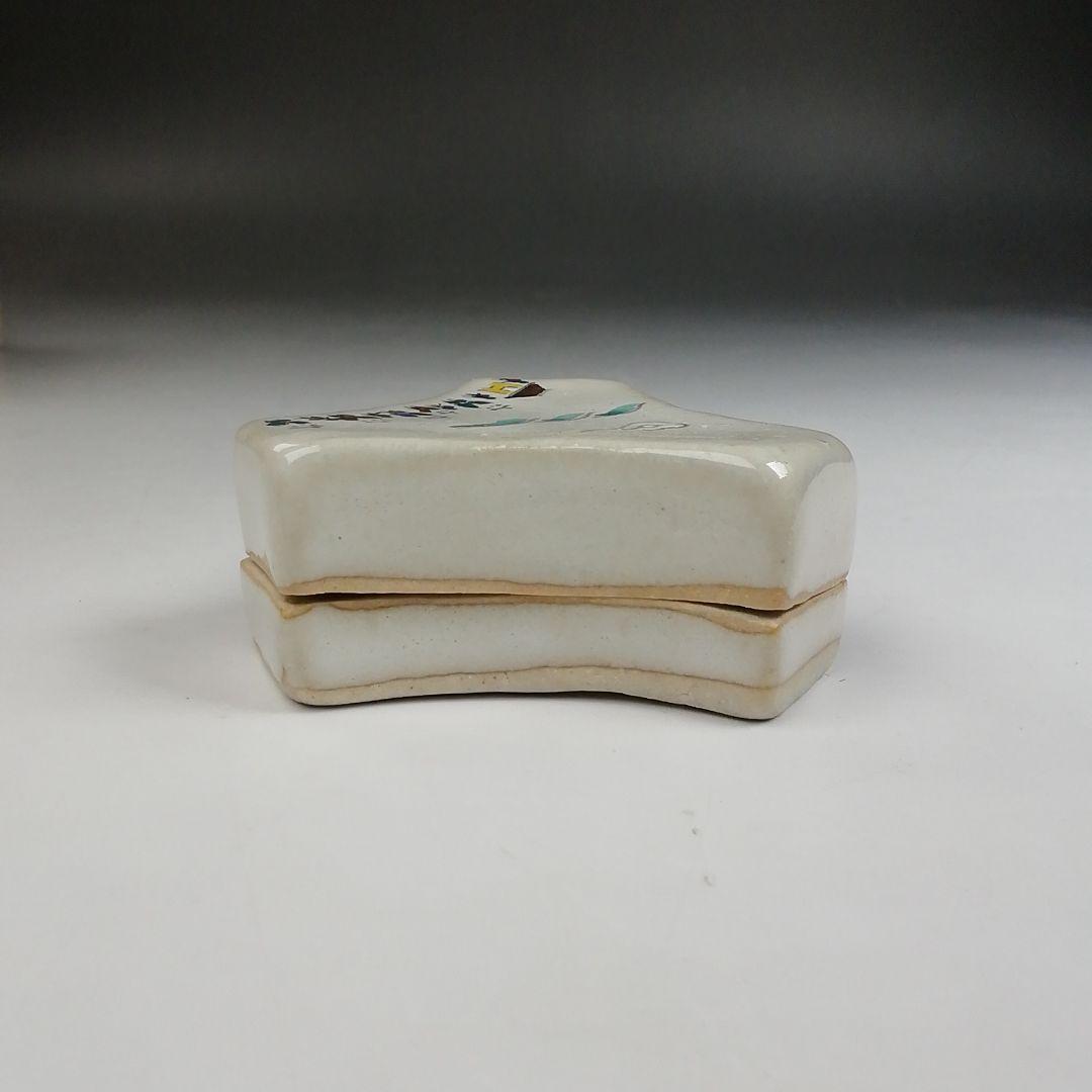 Ｔ７９０　香合　『奈良絵　富士香合』『赤膚山　大塩昭山 造』　共箱　茶道具