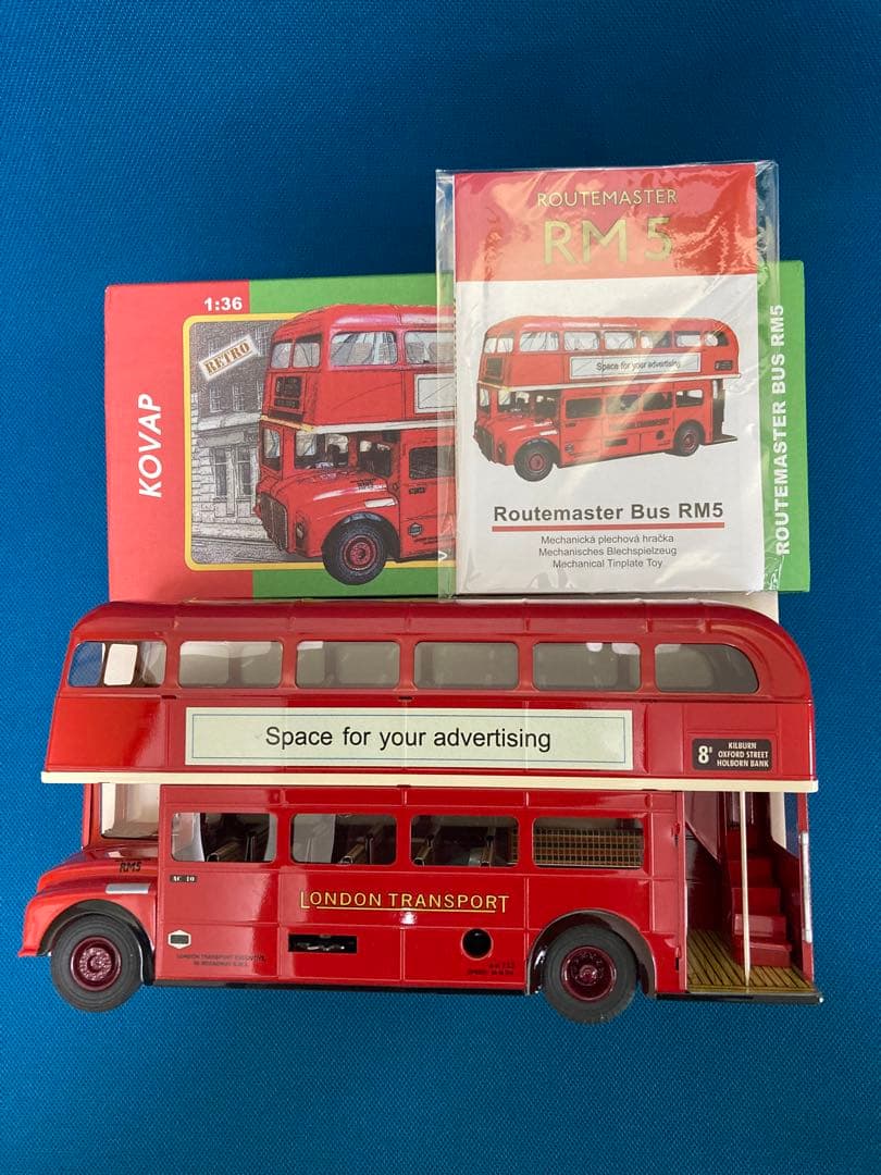 ブリキのおもちゃ　KOVAP レトロ　 ルートマスター RM5 ロンドンバス