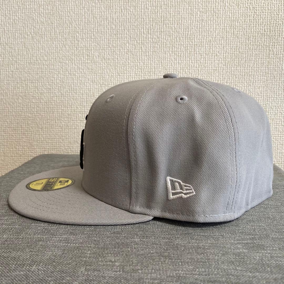 【海外限定】758 ニューエラ ロサンゼルスドジャース 59FIFTY グレー