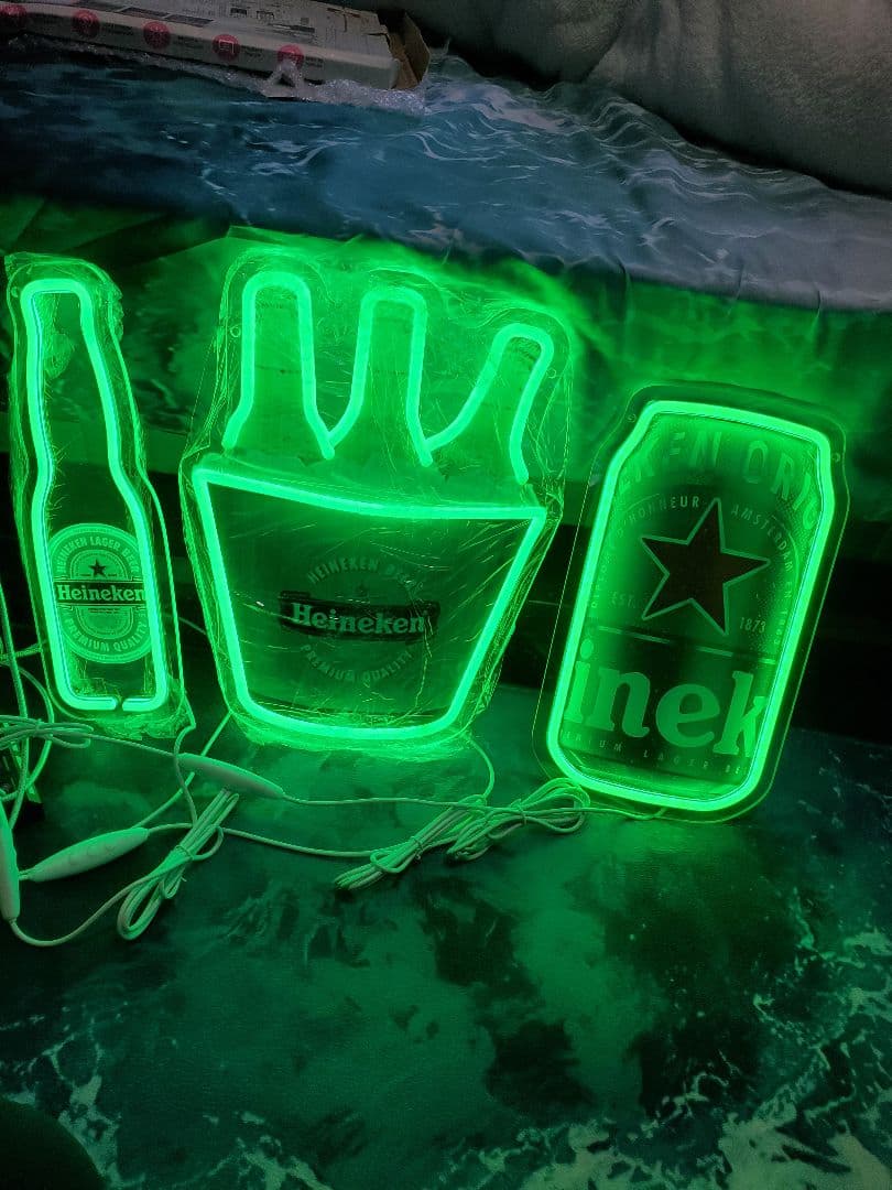 Heineken ネオンライト 3点セット