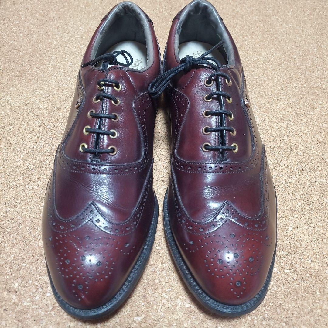 希少 ヴィンテージ フットジョイクラシック ウイングチップシューズ 茶 USA