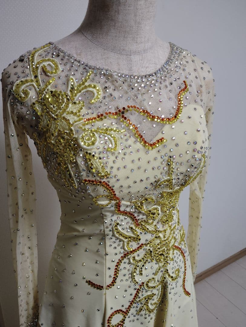 社交ダンススタンダード用ドレスM〜ML