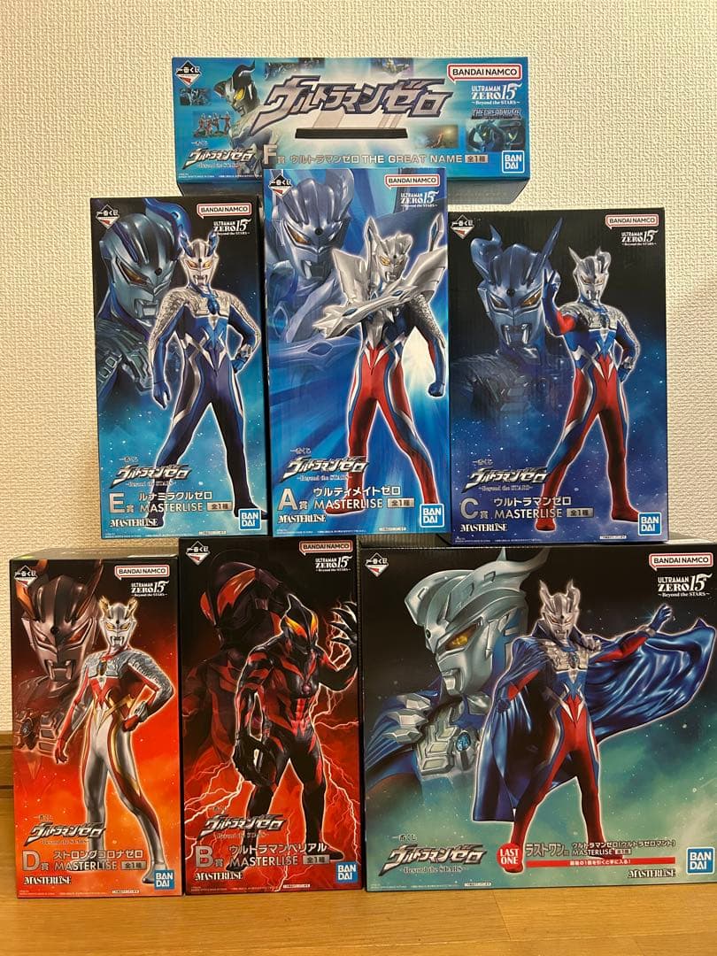 一番くじ　ウルトラマンゼロ　A〜Fフィギュアコンプリートセット