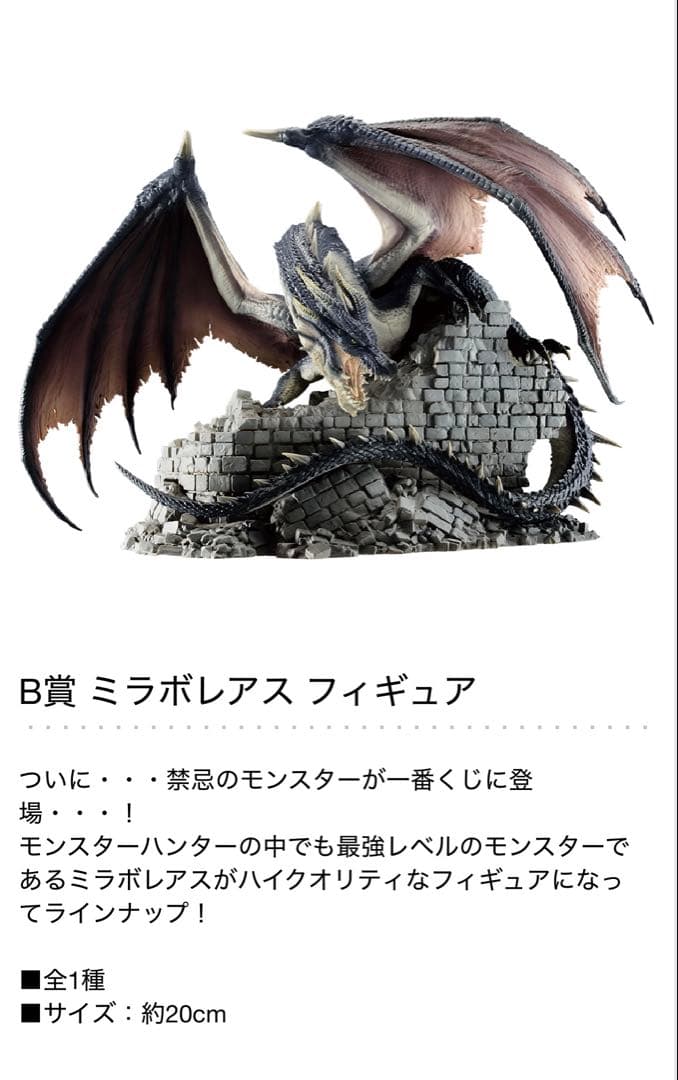 一番くじ / B賞 / ミラボレアス /フィギュア / モンスターハンター