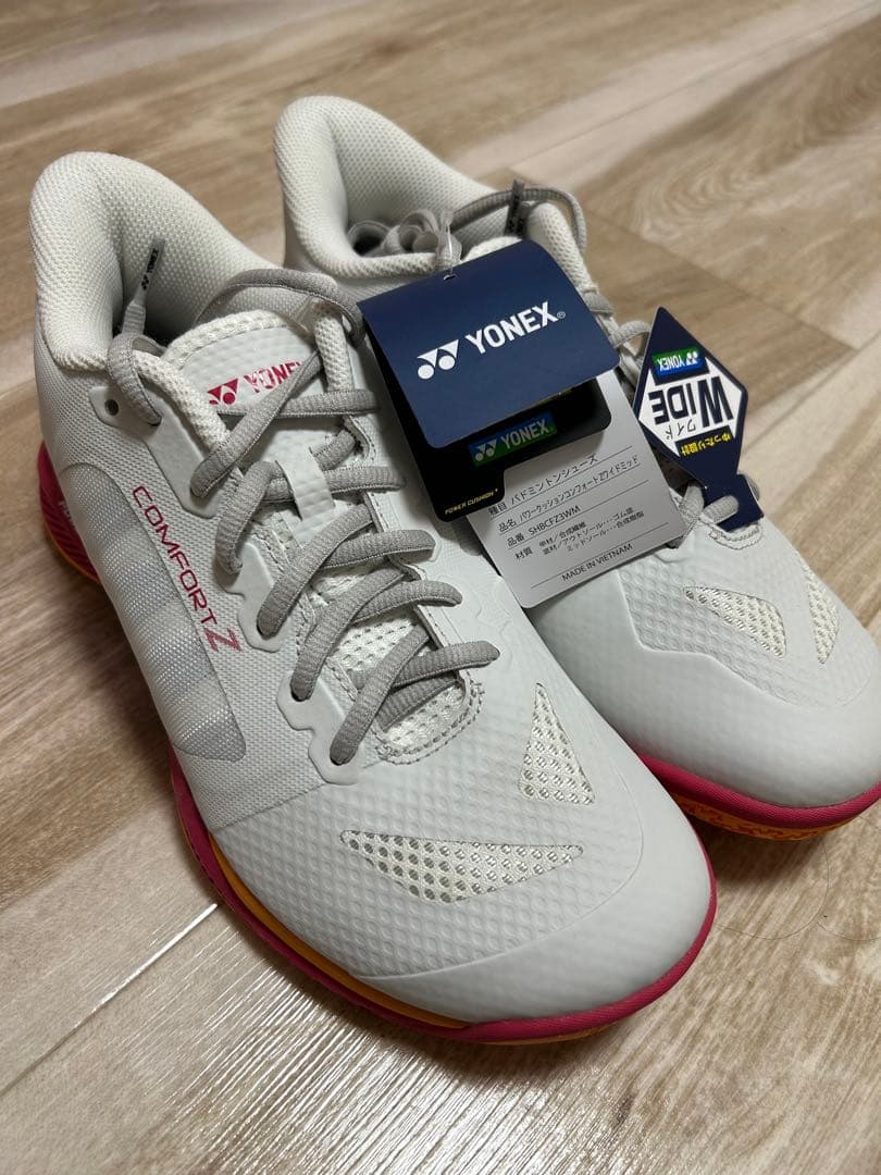 ピンクの猫 さん専用バドミントンシューズコンフォートZワイドサイズ25.0