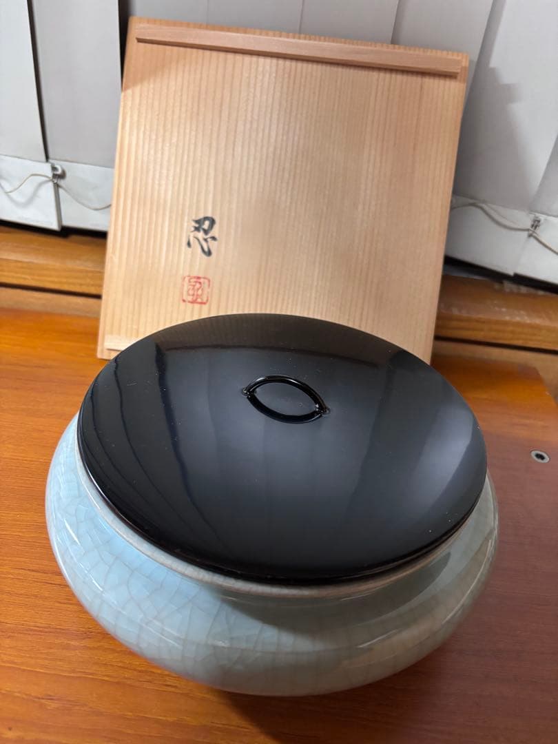 川瀬忍作！！！青磁盤