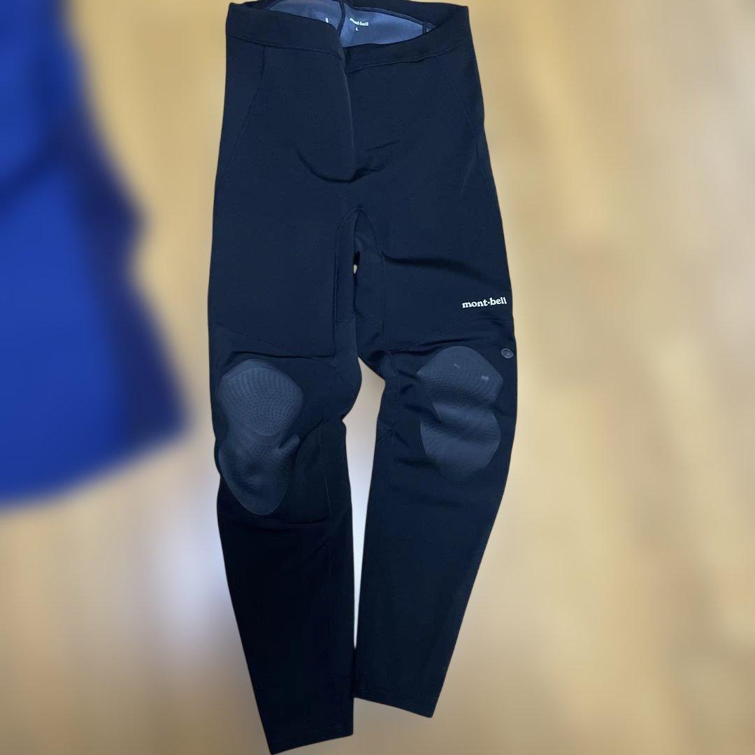 mont-bell ライト クリマプレンフルジップシャツ XLネイビータイツL