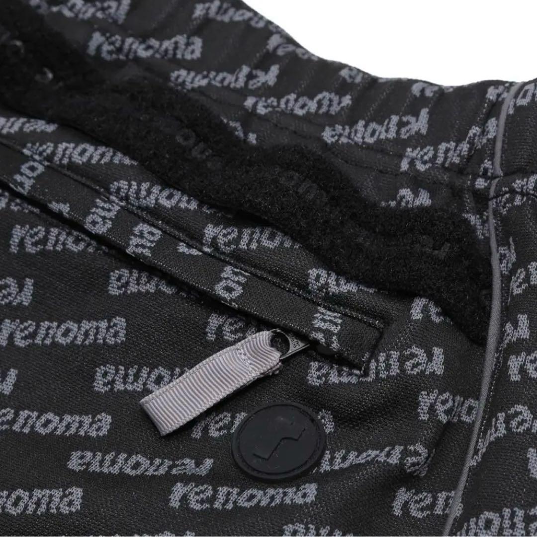 新品【renoma】レノマ　ゴルフ　ジャガード　ハーフパンツ　XL ブラック