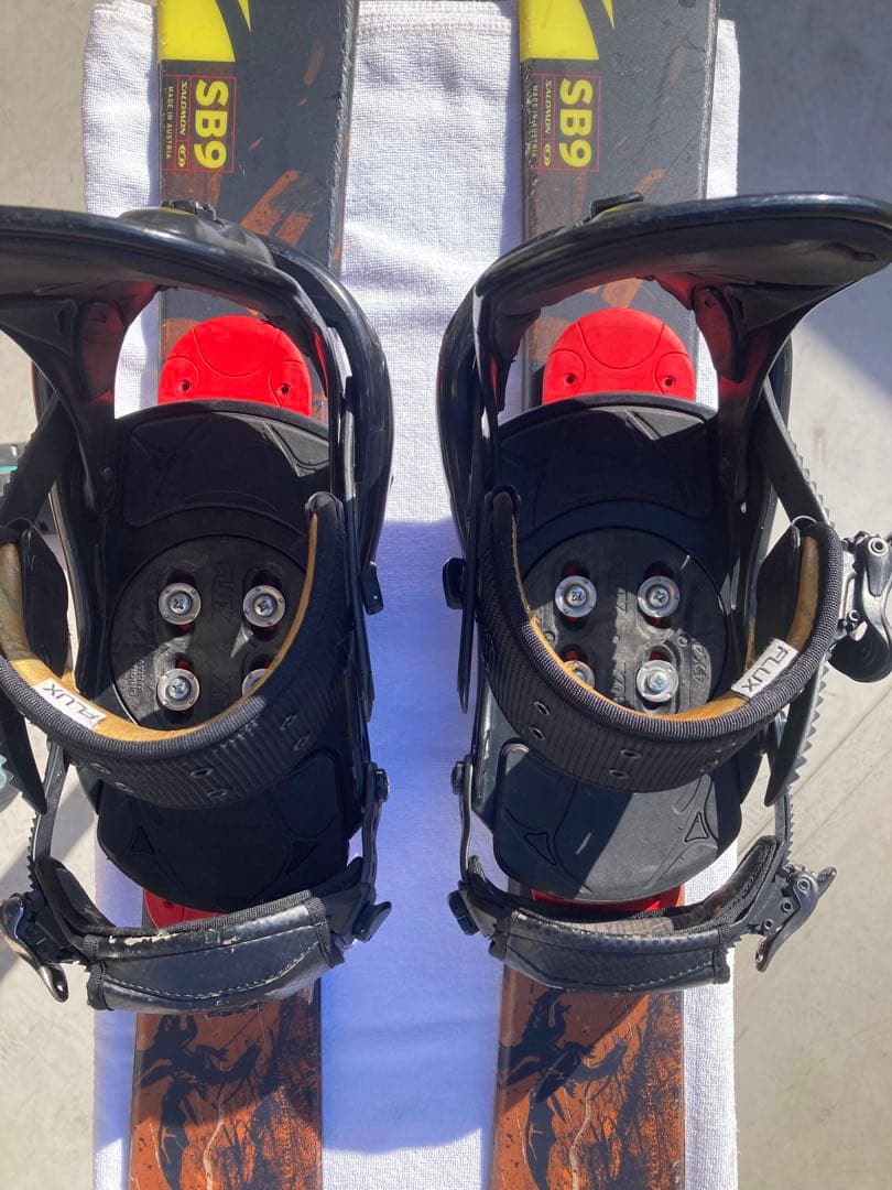 ショート(ファン)スキー　スノーボード　ブーツ用SALOMON×FLUX 赤