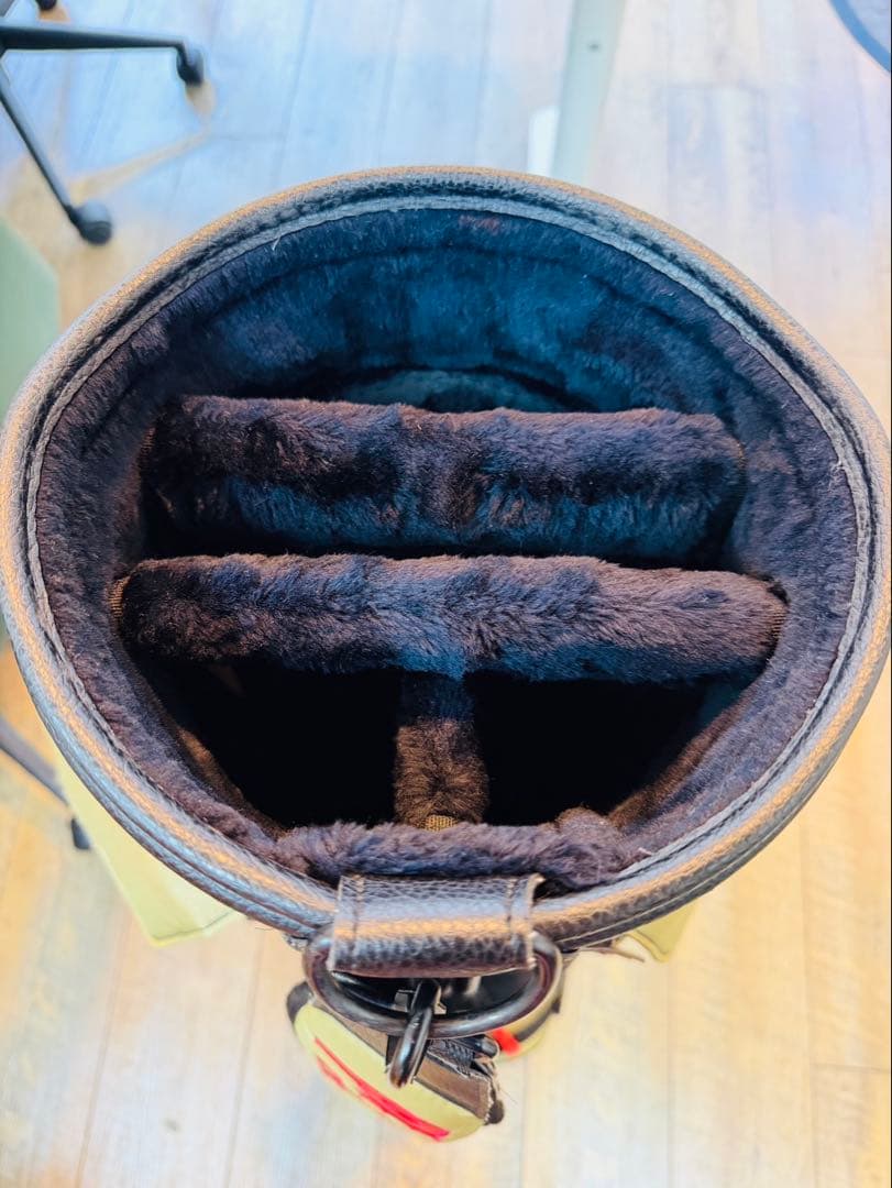 【廃盤】パーリーゲイツ キャディバッグ カーキ ヴィンテージ