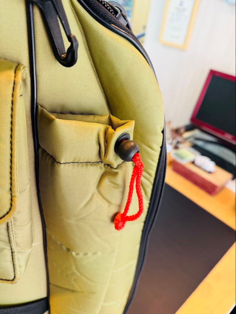 【廃盤】パーリーゲイツ キャディバッグ カーキ ヴィンテージ