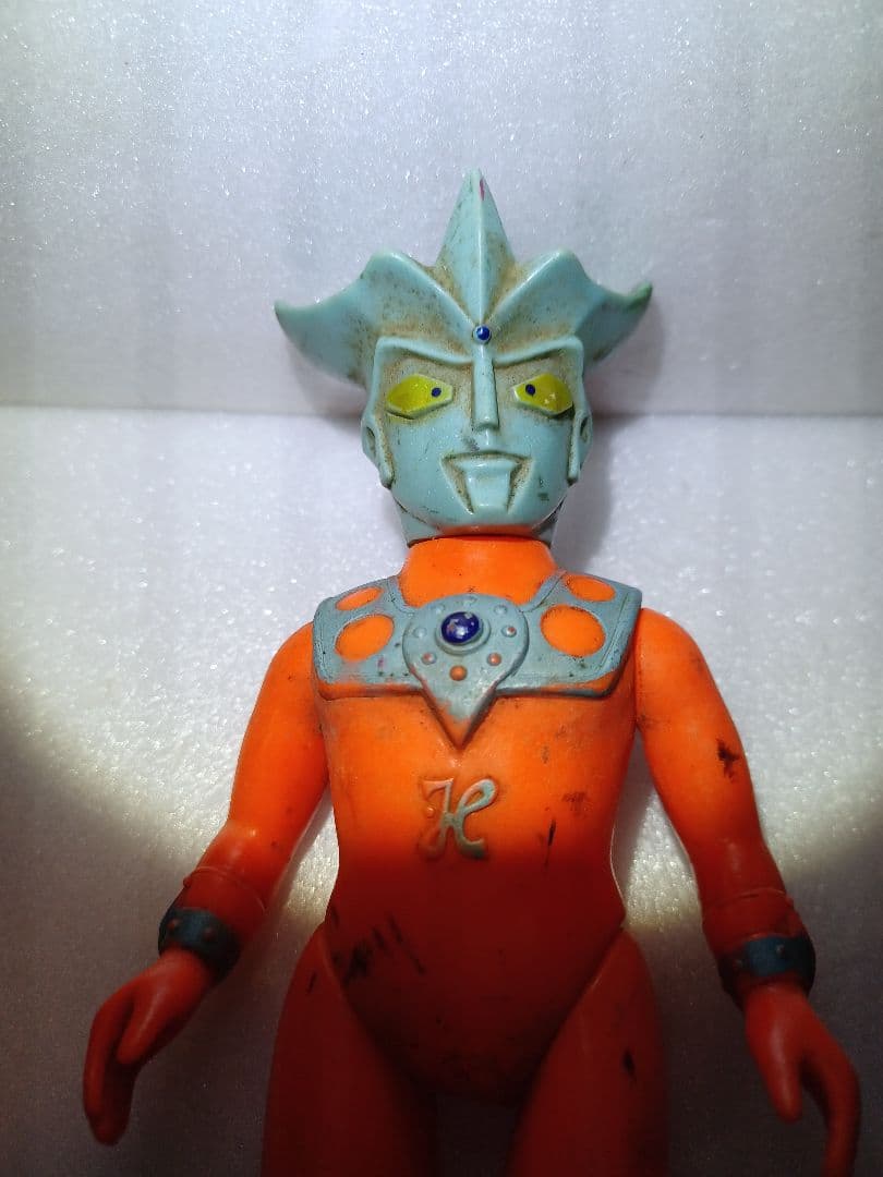 (昭和購入物)ウルトラマンレオ(身長約18.5cm)　ブルマァク　ソフビ